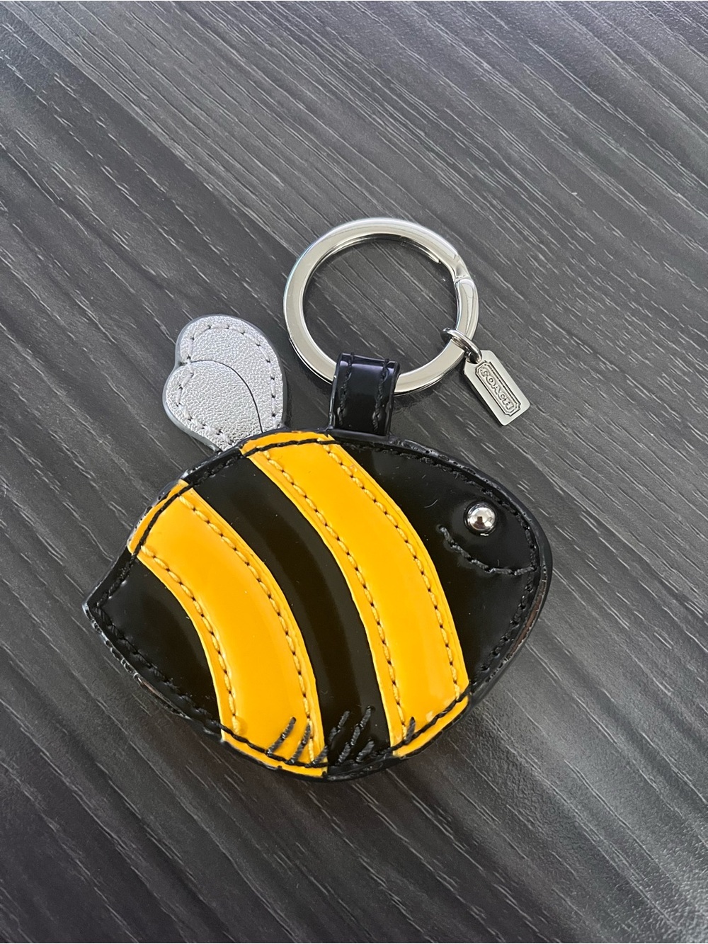 Coach Rare Bumble Bee Keychain Bag Charm